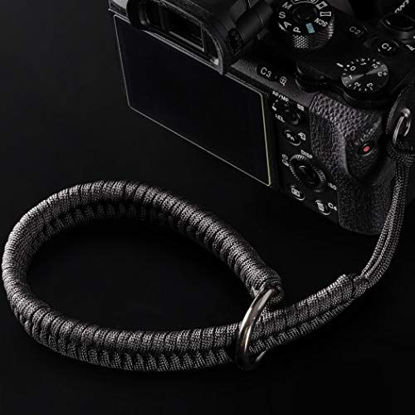 Picture of Camera Wrist Strap (550 Paracord/Black) Higher-end and Safer Adjustable Camera Wrist Lanyard, Suitable for Nikon/Canon/Sony/Panasonic/Fujifilm/Olympus DSLR or Mirrorless Camera Hand Strap