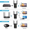 Picture of Super Boost WiFi Extender Signal Booster, Long Range up to 2500 FT, LAN/Ethernet,1200 MBPS Wireless Internet Amplifier - Covers 15 Devices with 4 External Advanced Antennas