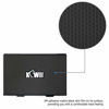 Picture of Kiwifotos Portable Luxury Metal Memory Card Case Carrying Holder for SD MicroSD Micro SDXC SDHC CF TF and NS Game Card with 3M Adhesive Matrix Black Skin and Soft EVA Foam Inserts for Good Protection