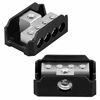 Picture of Power Distribution Block 4 Way, 0 2 4 AWG Gauge in / 4 8 10 Gauge Out, Car Audio Stereo Amp Distribution Connecting Block for Car Audio Splitter 2 pcs (1 in 4 Out)