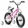 Picture of RoyalBaby Kids Bike Boys Girls Freestyle BMX Bicycle with Training Wheels Kickstand Gifts for Children Bikes 16 Inch Pink