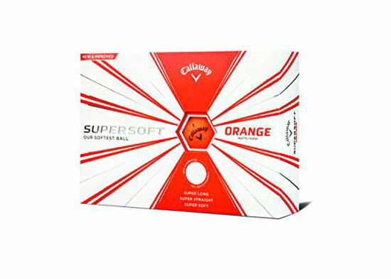 Picture of Callaway 2019 Supersoft Matte Golf Balls Orange 12