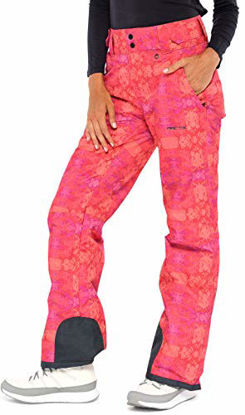 Picture of Arctix Women's Insulated Snow Pants, Summit Print Red, X-Large/Regular