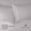 Picture of 1500 Supreme Collection Bed Sheet Set - Extra Soft, Elastic Corner Straps, Deep Pockets, Wrinkle & Fade Resistant Hypoallergenic Sheets Set, Luxury Hotel Bedding, Full, Silver