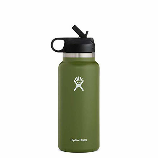 Hydro Flask 32OZ Wide Mouth 2.0 Water Bottle, Straw Lid, Multiple