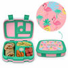 Picture of Bentgo Kids Prints Leak-Proof, 5-Compartment Bento-Style Kids Lunch Box - Ideal Portion Sizes for Ages 3 to 7 - BPA-Free and Food-Safe Materials - 2020 Collection - Tropical