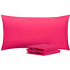 Picture of NTBAY King Pillowcases Set of 2, 100% Brushed Microfiber, Soft and Cozy, Wrinkle, Fade, Stain Resistant with Envelope Closure, 20 x 40 Inches, Magenta