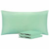 Picture of NTBAY King Pillowcases Set of 2, 100% Brushed Microfiber, Soft and Cozy, Wrinkle, Fade, Stain Resistant with Envelope Closure, 20 x 40 Inches, Sea Green