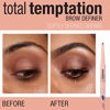 Picture of Maybelline Total Temptation Eyebrow Definer Pencil, Deep Brown, 1 Count