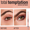 Picture of Maybelline Total Temptation Eyebrow Definer Pencil, Deep Brown, 1 Count