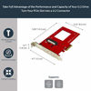 Picture of StarTech.com U.2 to PCIe Adapter - x4 PCIe - For 2.5" U.2 NVMe SSD - SFF-8639 PCIe Adapter - U.2 SSD - PCIe SSD - U.2 drive (PEX4SFF8639)