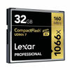 Picture of Lexar Professional 1066x 32GB VPG-65 CompactFlash card (LCF32GCRBNA1066)