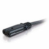 Picture of C2G Power Cord, Universal Power Cord, 2-Slot Non-Polarized, 14 AWG, Black, 6 Feet (1.82 Meters), Cables to Go 27398