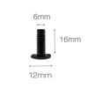 Picture of Lancher 60-Pack M6 x 16mm Screws and Cage Nuts for Server Shelf Cabinets Rack Mount 1U 2U 6U 12U Rack Screw cage nut - Black