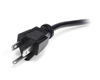 Picture of StarTech.com 6ft Standard Computer Power Cord (NEMA 5-15 to IEC 60320 C13) - 18 AWG Replacement IBM AC Power Cable for PC or Monitor -125V, 10A (PXT101),Black