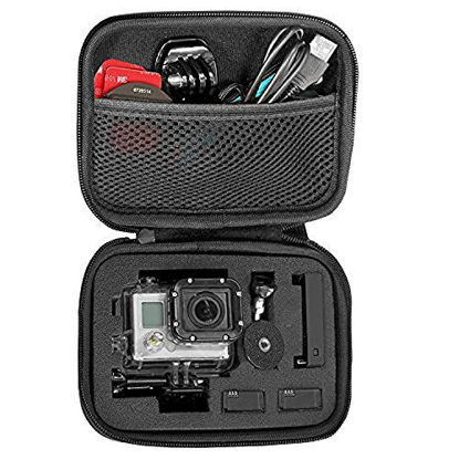 Picture of TEKCAM Carrying Case Protective Bag with Water Resistant EVA Compatible with Gopro Hero 7 6 5/DBPOWER/AKASO/APEMAN/Campark/SOOCOO/Crosstour 4k Waterproof Action Camera Travel Home Storage (Small)