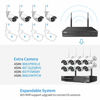 Picture of [Expandable 8CH] Hiseeu Wireless Security Camera System with 1TB Hard Drive with One-Way Audio, 8 Channel NVR 4Pcs 1080P 2.0MP Night Vision WiFi IP Security Surveillance Cameras Home Outdoor