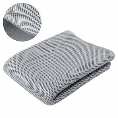 Picture of Speaker Grill Cloth Stereo Mesh Fabric for Speaker Repair, Gray - 55 x 20 in / 140 x 50 cm