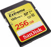 Picture of SanDisk 256GB Extreme SDXC UHS-I Card - C10, U3, V30, 4K UHD, SD Card - SDSDXV5-256G-GNCIN