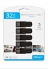 Picture of PNY Attaché 4 32GB USB 2.0 Flash Drive 5-Pack - P-FD32GX5ATT4-EF