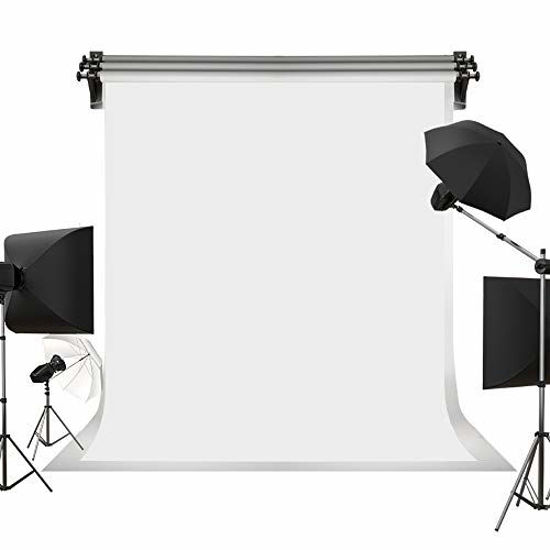 Picture of Kate 5ft×7ft Solid White Backdrop Portrait Background for Photography Studio Children and Headshots Background for Photography Video and Television