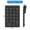 Picture of Bluetooth Wireless Number Pads, Numeric Keypad 22 Keys Portable Financial Accounting Number Keyboard Extensions for Laptop, PC, Desktop, Surface Pro, Notebook