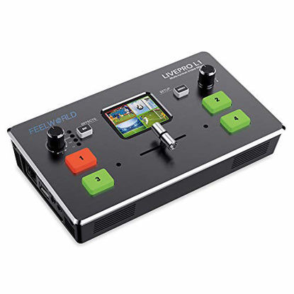 Picture of FEELWORLD LIVEPRO L1 Multi-Format Video Mixer Switcher 4 x HDMI Inputs USB 3.0 Multi Camera Production Real Time Live Streaming