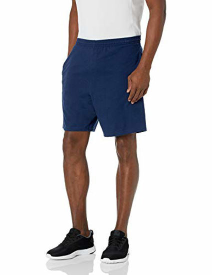 Hanes men's jersey pocket 2025 shorts