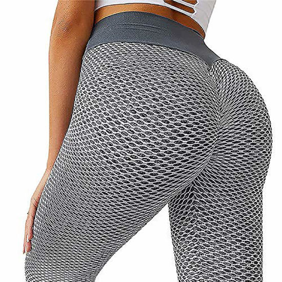  Customer reviews: Famous TikTok Leggings, Yoga Pants for Women  High Waist Tummy Control Booty Bubble Hip Lifting Workout Running Tights