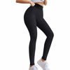 Picture of Famous TikTok Leggings, Yoga Pants for Women High Waist Tummy Control Booty Bubble Hip Lifting Workout Running Tights D-Black