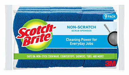 Picture of Scotch-Brite Non-Scratch Scrub Sponges, 9 Scrub Sponges, Lasts 50% Longer than the Leading National Value Brand