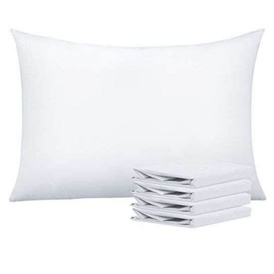 Picture of NTBAY 100% Brushed Microfiber Pillowcases Set of 4, Soft and Cozy, Wrinkle, Fade, Stain Resistant, 20"x 30", White