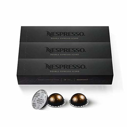 Picture of Nespresso Capsules VertuoLine, Double Espresso Scuro, Dark Roast Espresso Coffee, 30 Count Coffee Pods, Brews 2.7oz