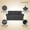 Picture of Easy-Going Stretch Oversized Sofa Slipcover 1-Piece Couch Sofa Cover Furniture Protector Soft with Elastic Bottom for Kids, Spandex Jacquard Fabric Small Checks(X Large,Dark Gray)