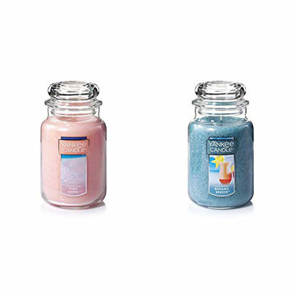 Picture of Yankee Candle Large Jar Candle Pink Sands & Large Jar Candle Bahama Breeze