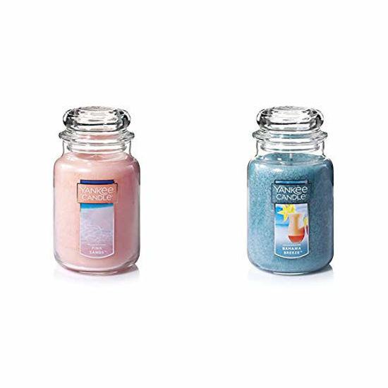 Picture of Yankee Candle Large Jar Candle Pink Sands & Large Jar Candle Bahama Breeze