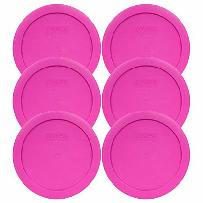Picture of Pyrex 7201-PC Round 4 Cup Storage Lid for Glass Bowls (6, Pink)