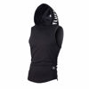 Picture of WUAI Men's Casual Hoodies Workout Tank Tops Sleeveless Sport Pullover Sweatshirt Loose Tops T-Shirt (US Size 2XL = Tag 3XL, Black)