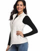 Picture of fuinloth Women's Padded Vest, Stand Collar Lightweight Zip Quilted Gilet White XL