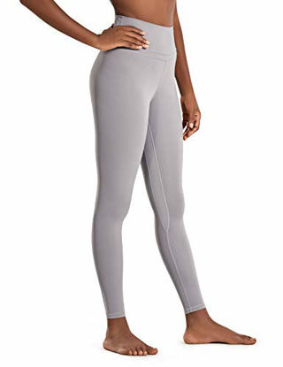 CRZ YOGA Women's Naked Feeling Workout Leggings 25 Inches - High Waisted  Yoga Pants with Side Pockets Athletic Running Tights 25 inches Medium Black