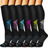 Picture of Copper Compression Socks Women & Men(6 Pairs) - Best for Running,Sports,Hiking,Flight Travel,Pregnancy