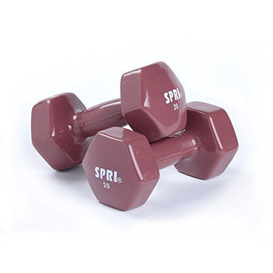 Spri best sale vinyl dumbbells