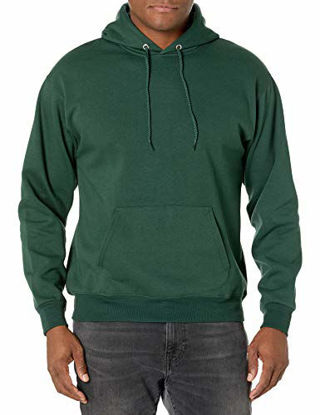 Picture of Hanes mens Pullover Ecosmart Fleece Hooded Sweatshirt,Deep Forest,Medium