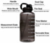 Picture of Venture Pal Large 1 Gallon/128 OZ (When Full) Motivational BPA Free Leakproof Water Bottle with Straw & Time Marker Perfect for Fitness Gym Camping Outdoor Sports-Black