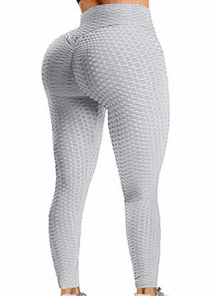 GetUSCart- Womens High Waisted Yoga Pants Tummy Control Scrunched Booty Leggings  Workout Running Butt Lift Textured Tights