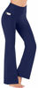 Picture of Heathyoga Women Bootcut High Waist Yoga Pants with Pockets, Darkblue, XX-Large