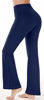 Picture of Heathyoga Women Bootcut High Waist Yoga Pants with Pockets, Darkblue, XX-Large