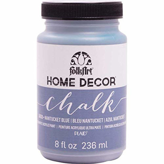 Picture of FolkArt 36038 Home Decor Chalk Furniture & Craft Paint in Assorted Colors, 8 ounce, Nantucket Blue