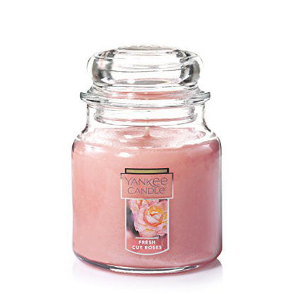 Picture of Yankee Candle Medium Jar Candle, Fresh Cut Roses
