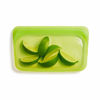 Picture of Stasher 100% Silicone Food Grade Reusable Storage Bag, Lime (Snack) | Reduce Single-Use Plastic | Cook, Store, Sous Vide, or Freeze | Leakproof, Dishwasher-Safe, Eco-friendly, Non-Toxic | 9.9 Oz